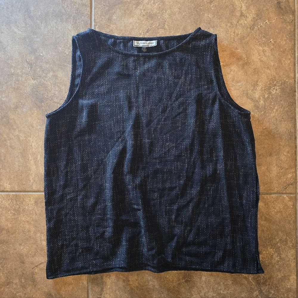 Black | TRAVIS AYERS | Sleeveless Sweater Vest